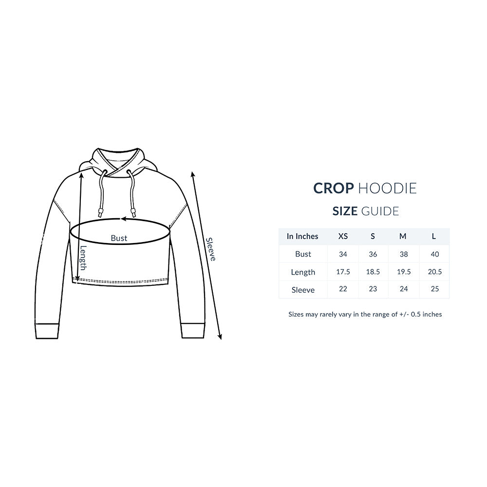 Girls Angel design 14 Printed Crop Hoodies