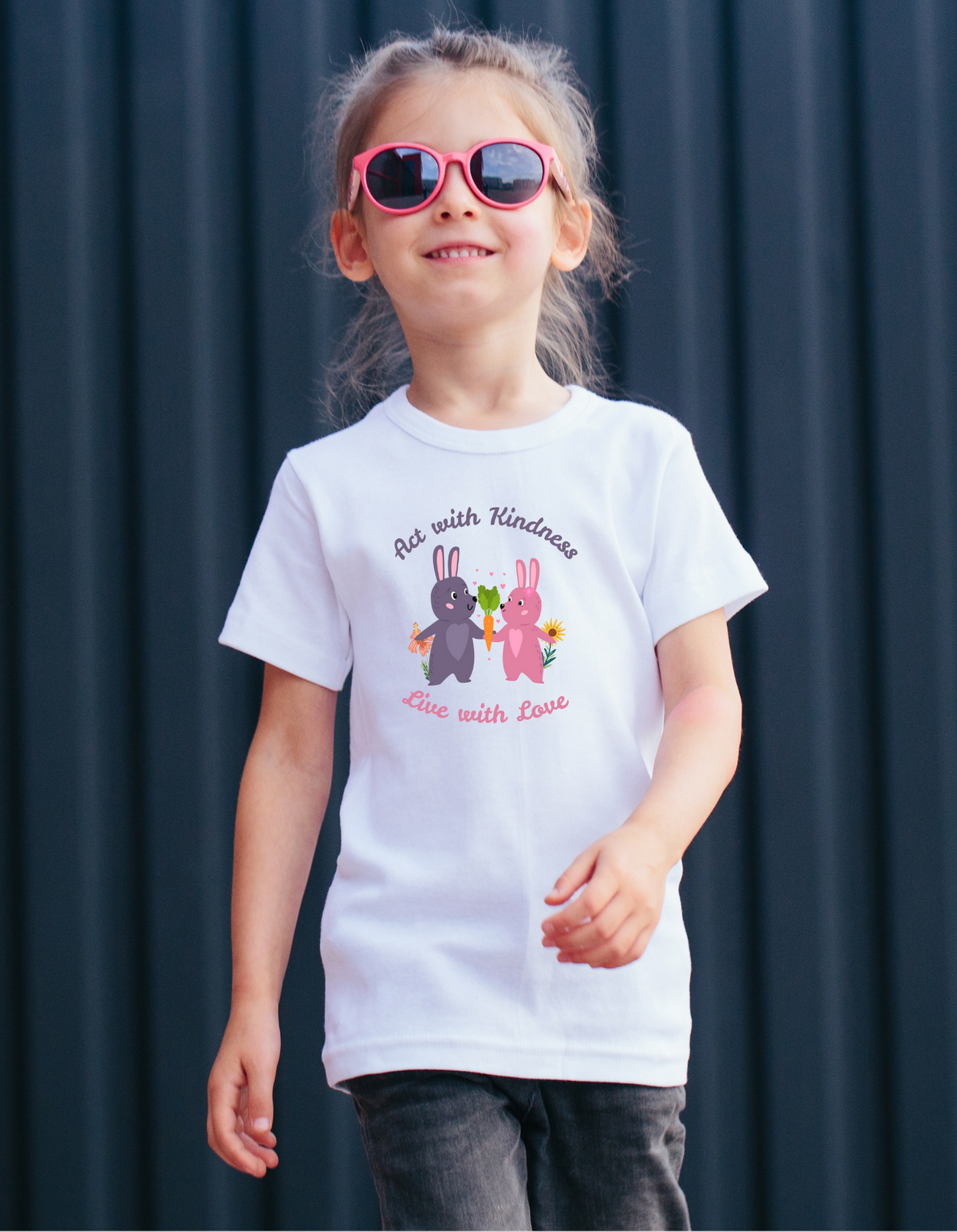 Act with kindness Kids T-Shirt