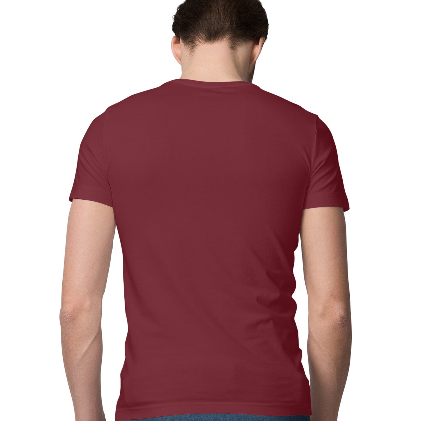 Maroon - Half Sleeve Round Neck T-Shirt