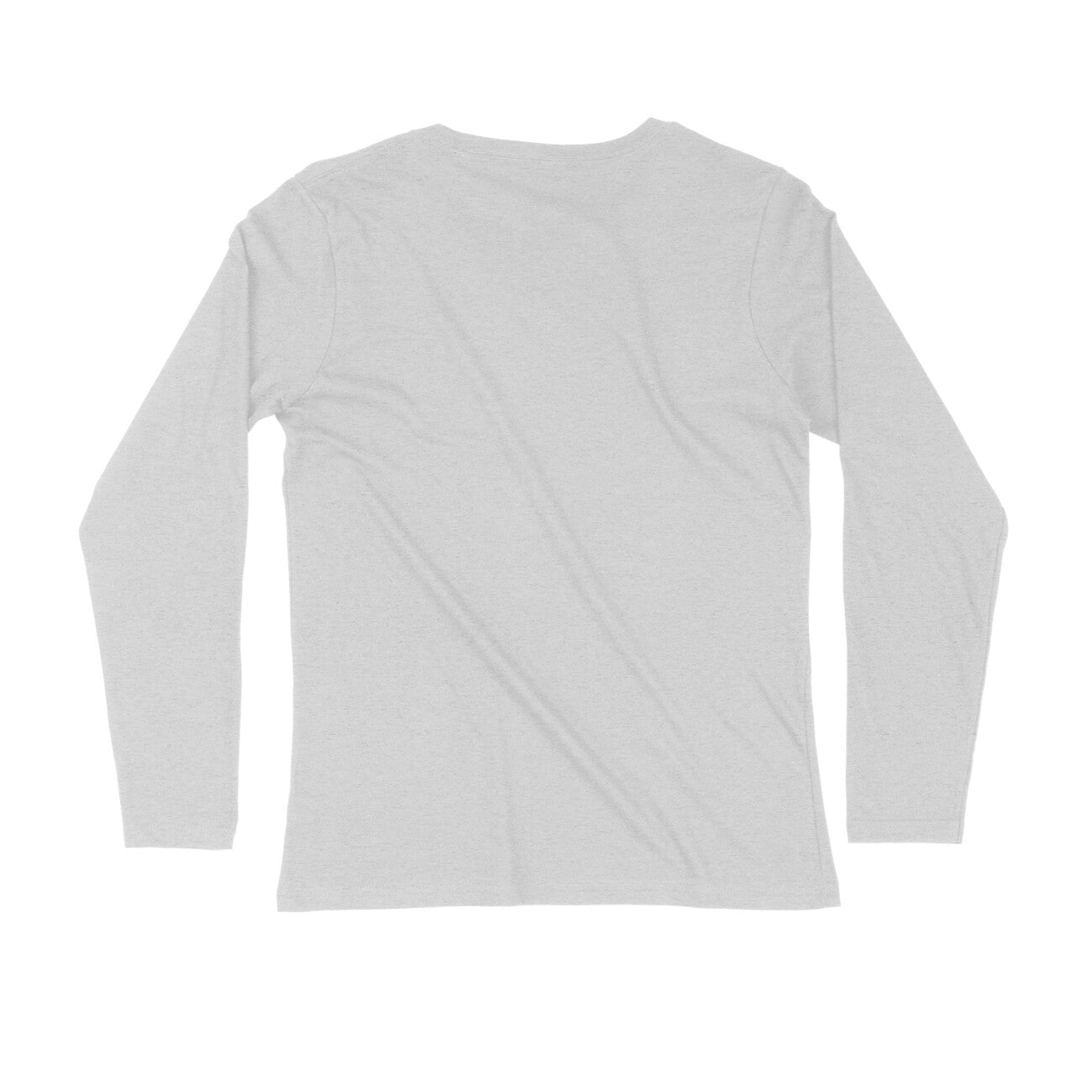 Melange Grey - Full Sleeve Round Neck T-Shirt