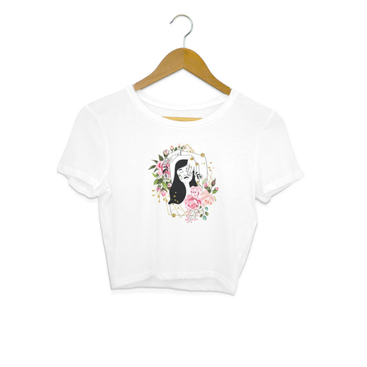 Girls Angel design 40 Printed Crop Tops