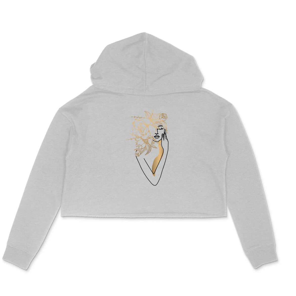 Girls Angel design 02 Printed Crop Hoodies