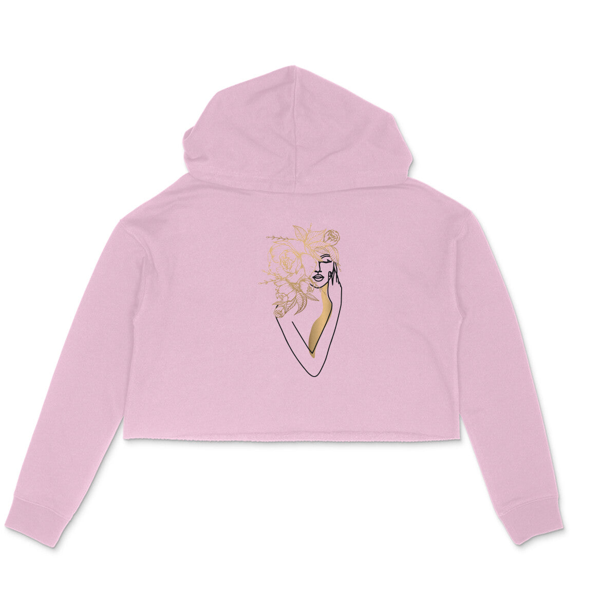 Girls Angel design 02 Printed Crop Hoodies