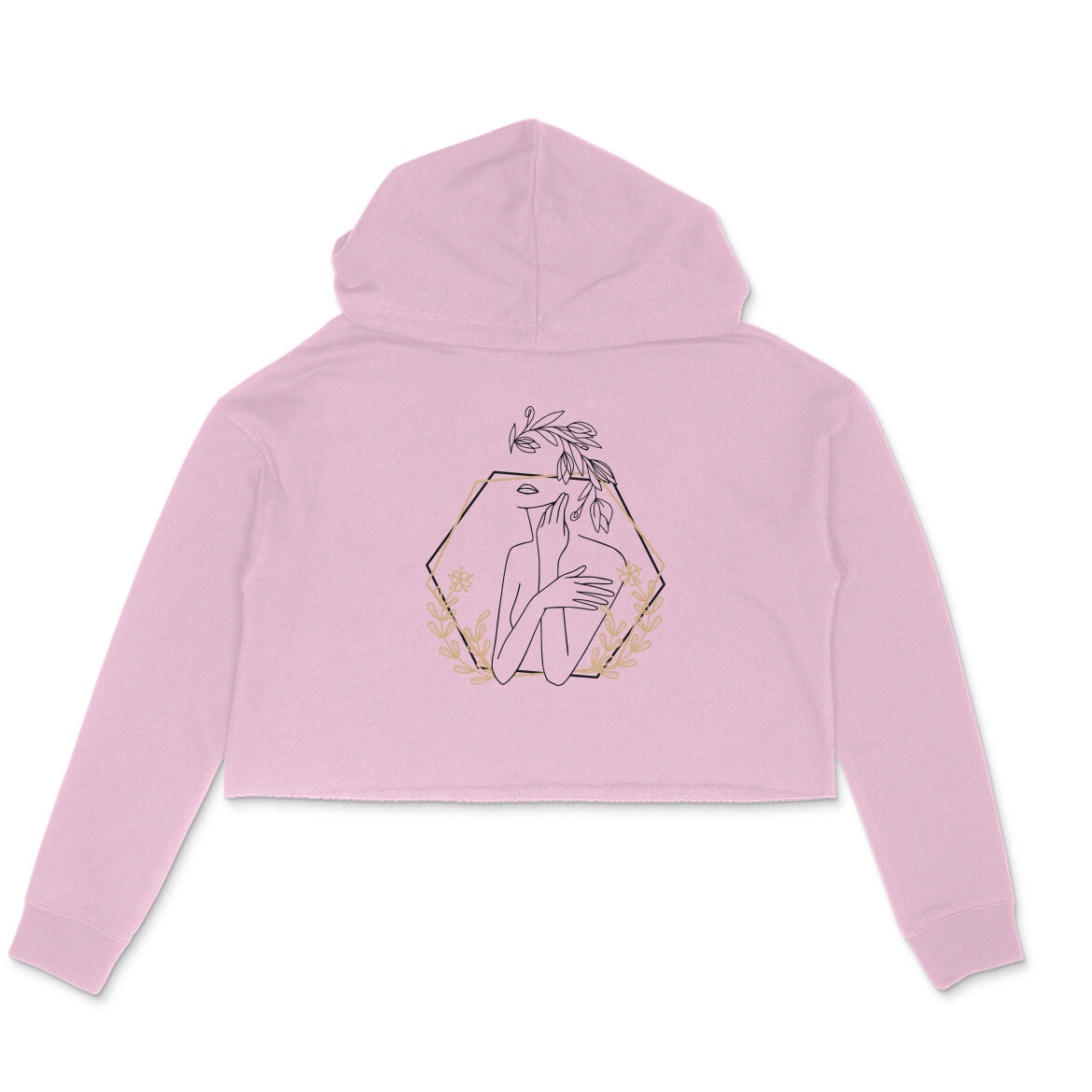 Girls Angel design 05 Printed Crop Hoodies