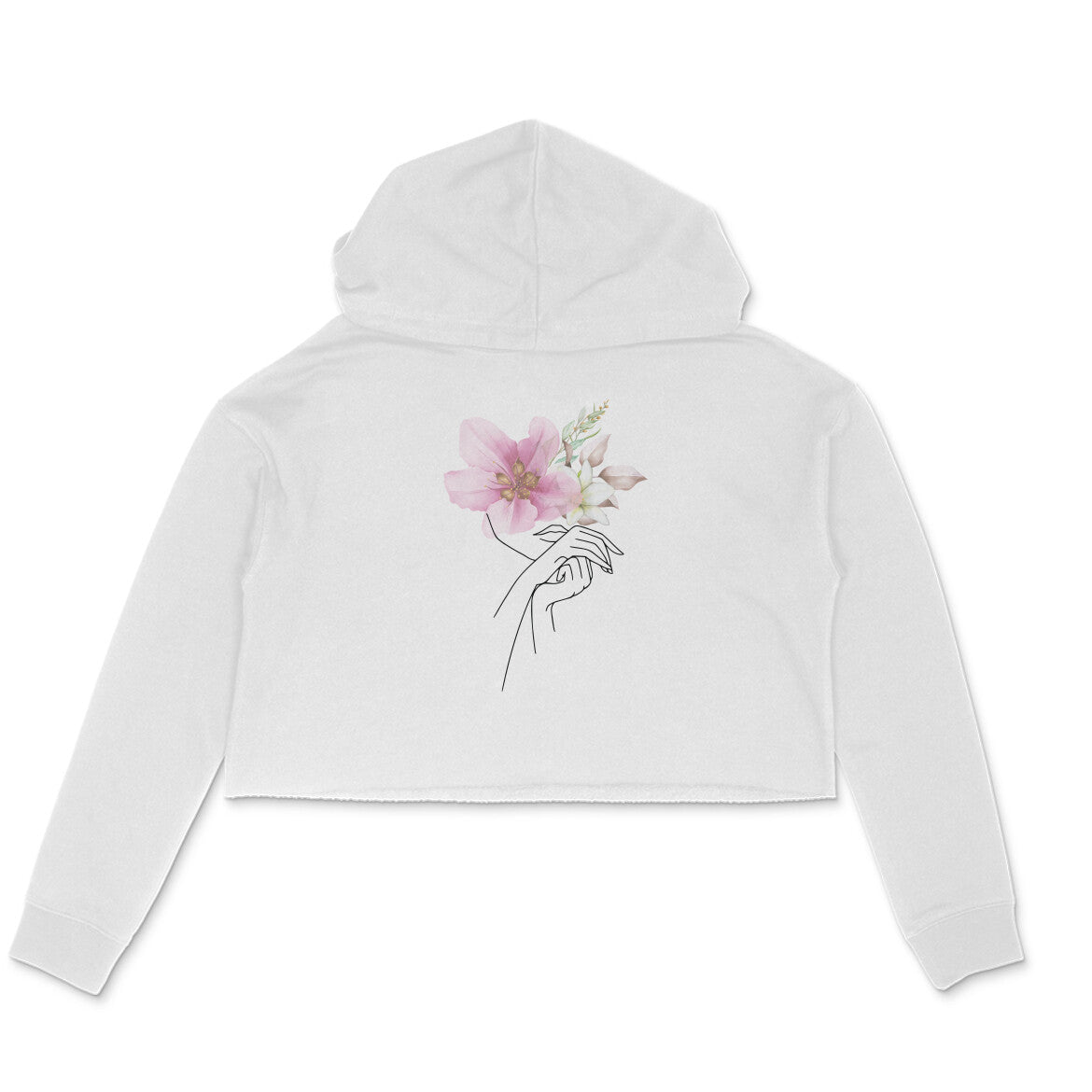 Girls Angel design 14 Printed Crop Hoodies