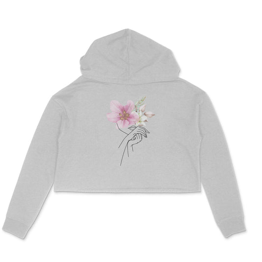 Girls Angel design 14 Printed Crop Hoodies