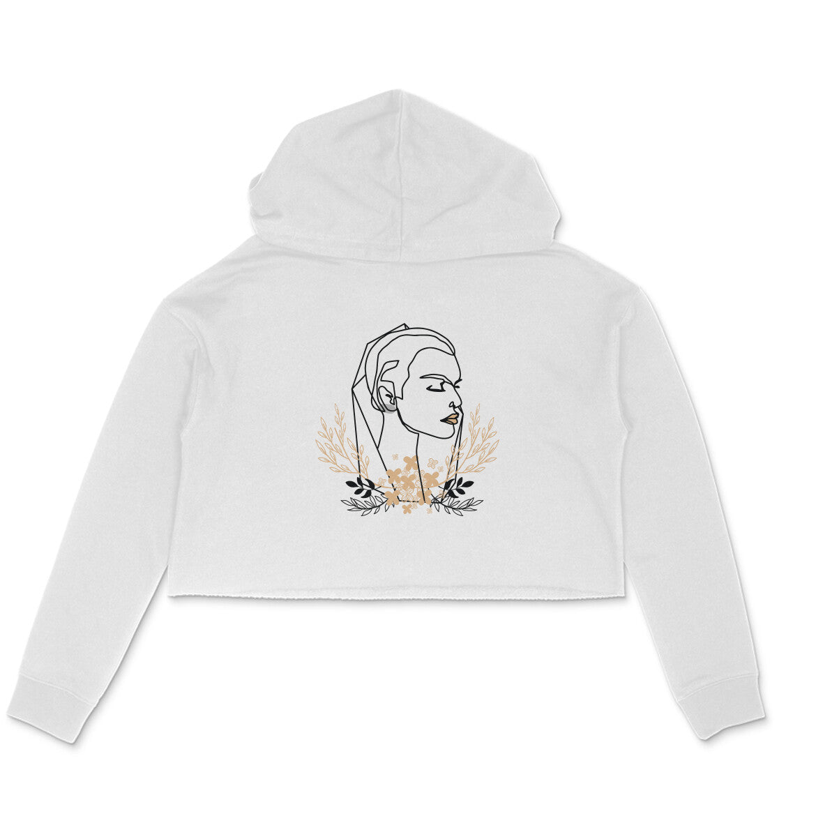 Girls Angel design 19 Printed Crop Hoodies