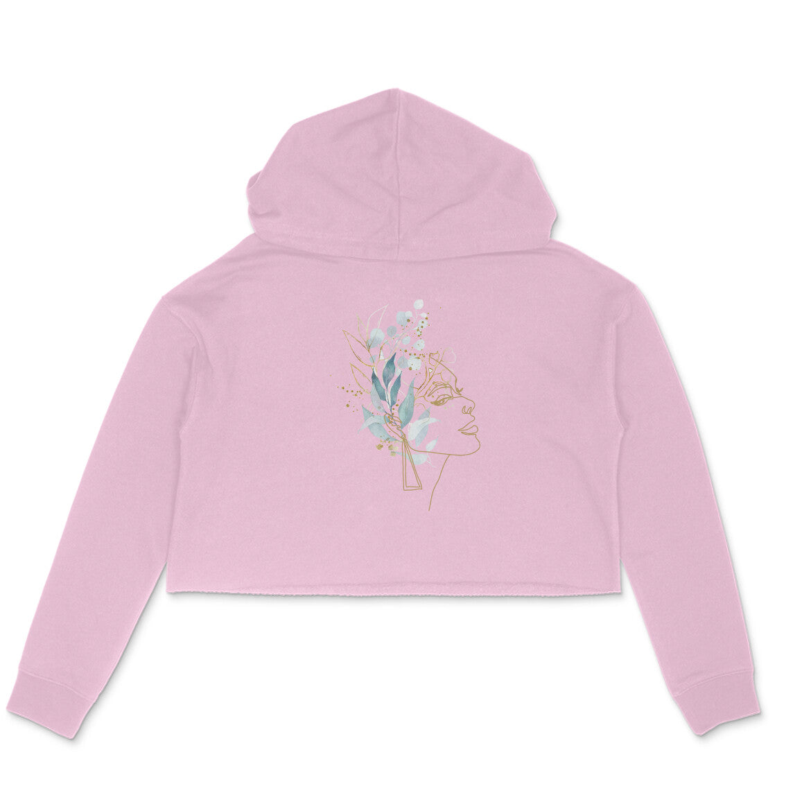 Girls Angel design 22 Printed Crop Hoodies