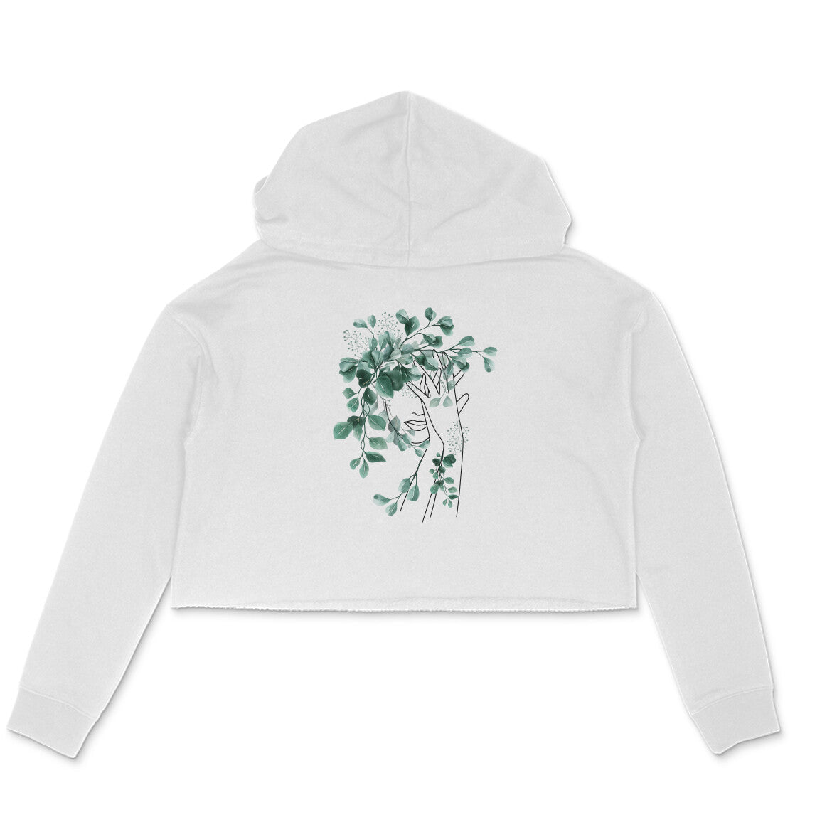 Girls Angel design 31 Printed Crop Hoodies