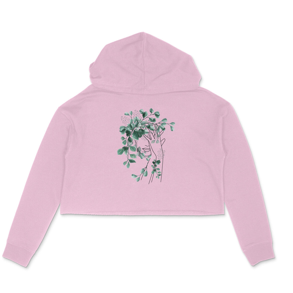 Girls Angel design 31 Printed Crop Hoodies