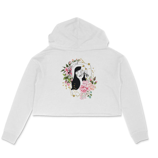 Girls Angel design 40 Printed Crop Hoodies