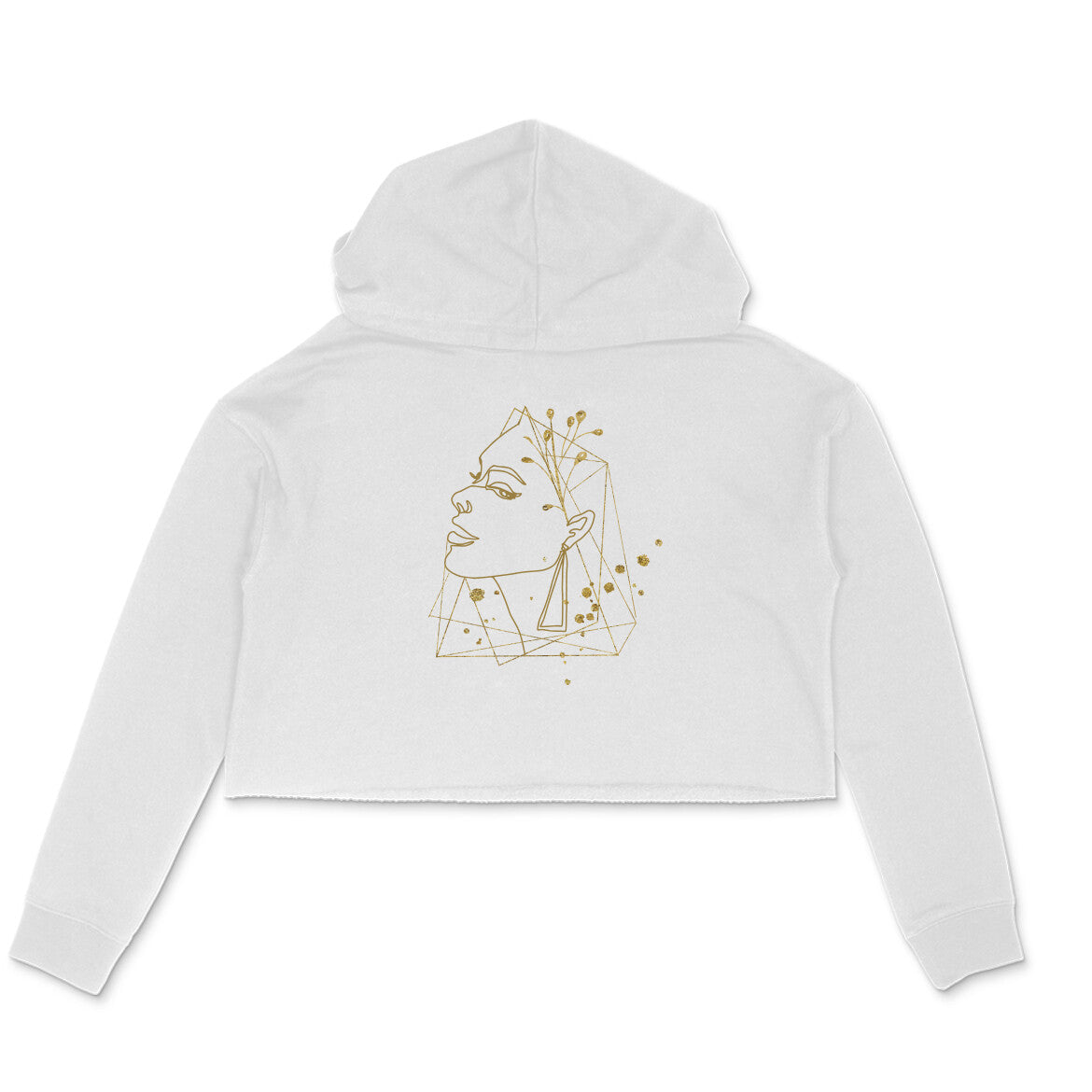 Girls Angel design 41 Printed Crop Hoodies
