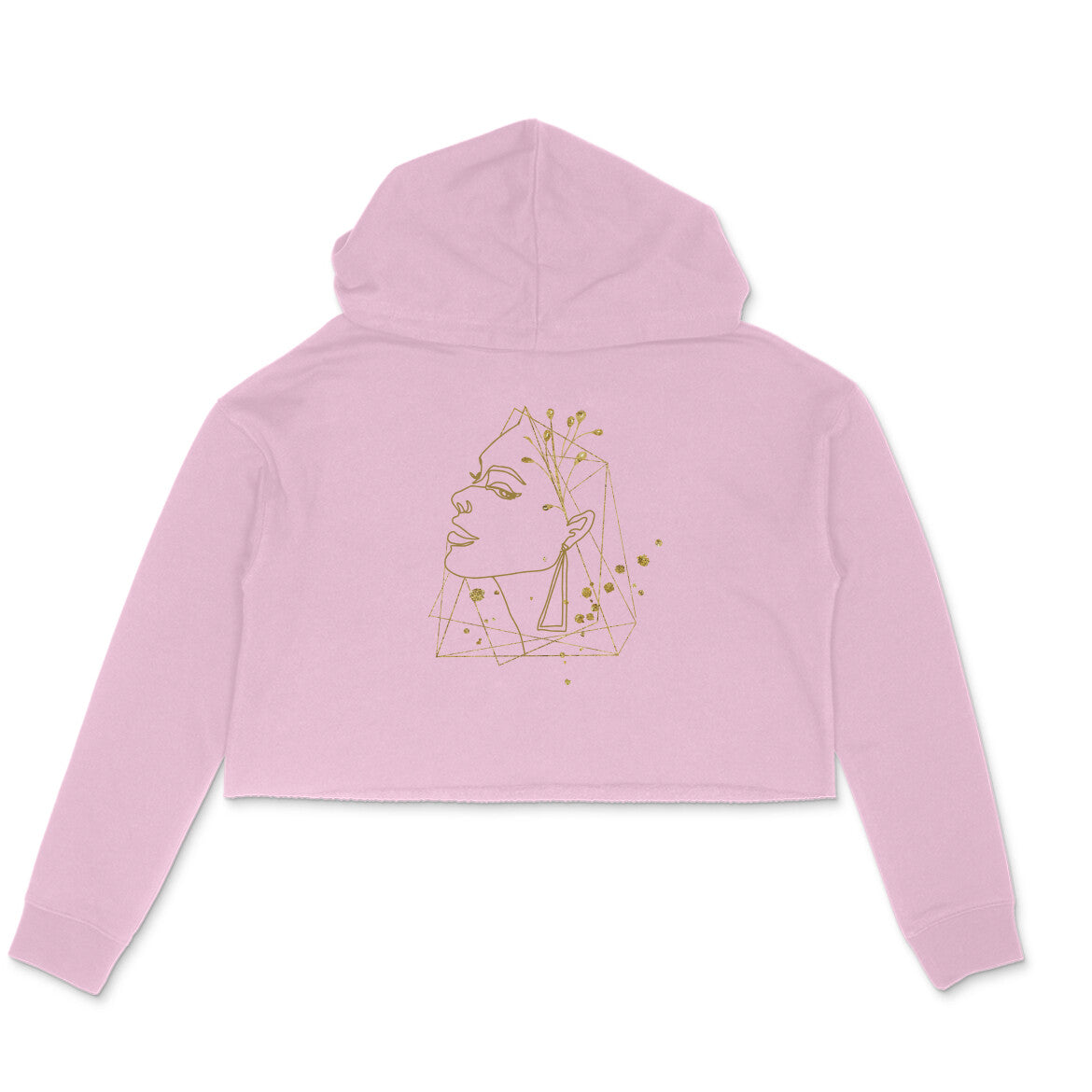 Girls Angel design 41 Printed Crop Hoodies