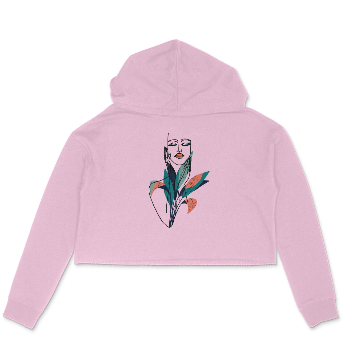 Girls Angel design 42 Printed Crop Hoodies