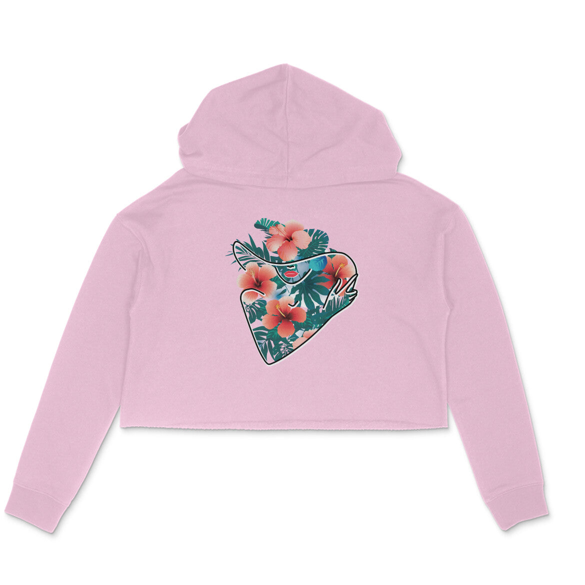 Girls Angel design 44 Printed Crop Hoodies
