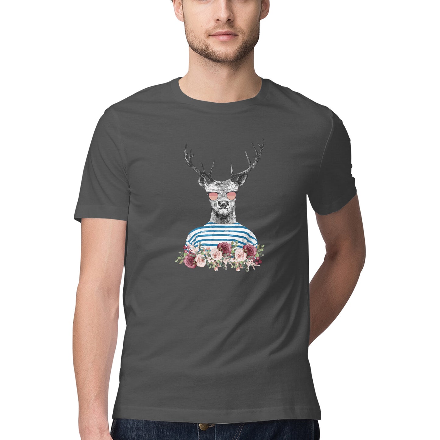 COOL DEER Printed Graphic T-Shirt