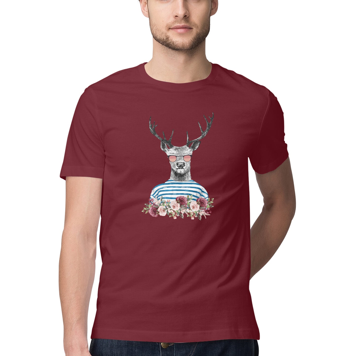 COOL DEER Printed Graphic T-Shirt
