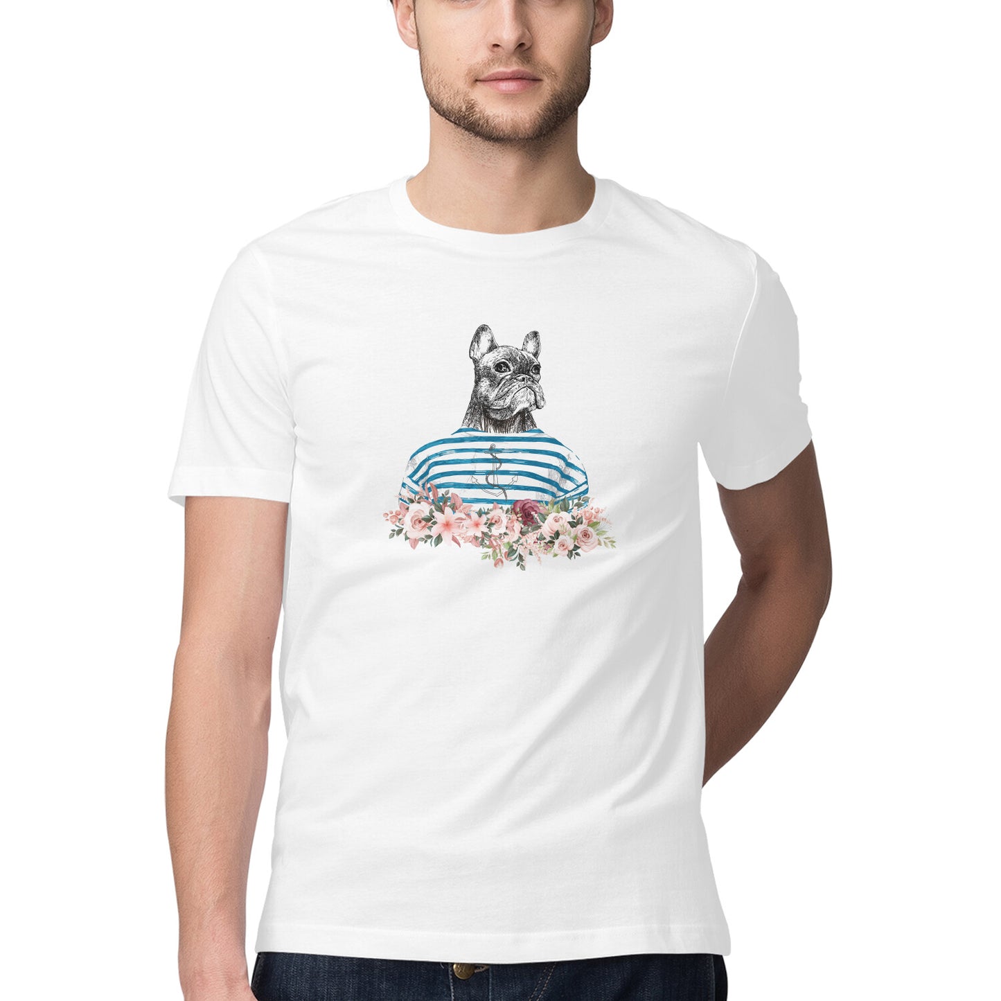COOL French bulldog Printed Graphic Unisex T-Shirt