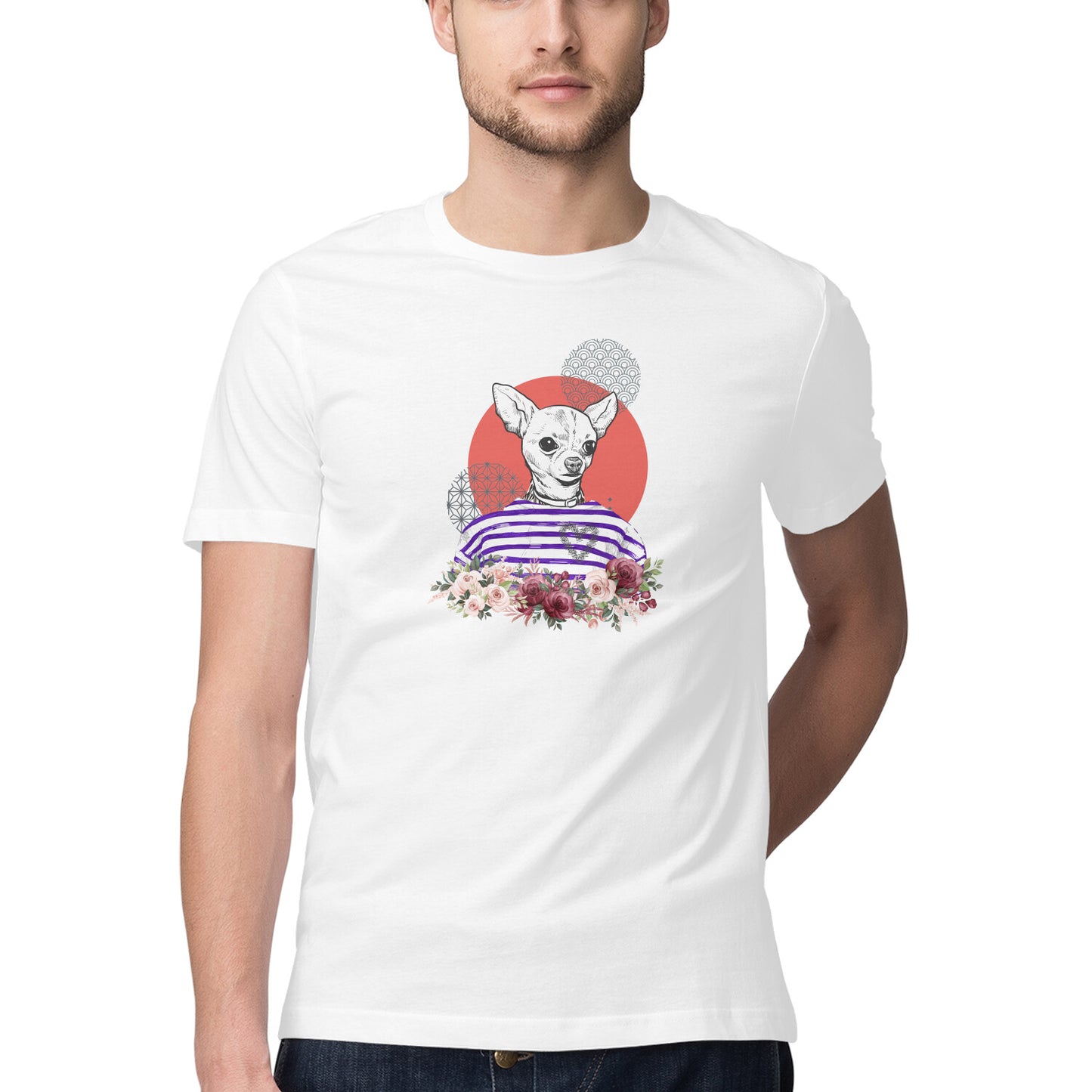 COOL chiwawa Printed Graphic T-Shirt
