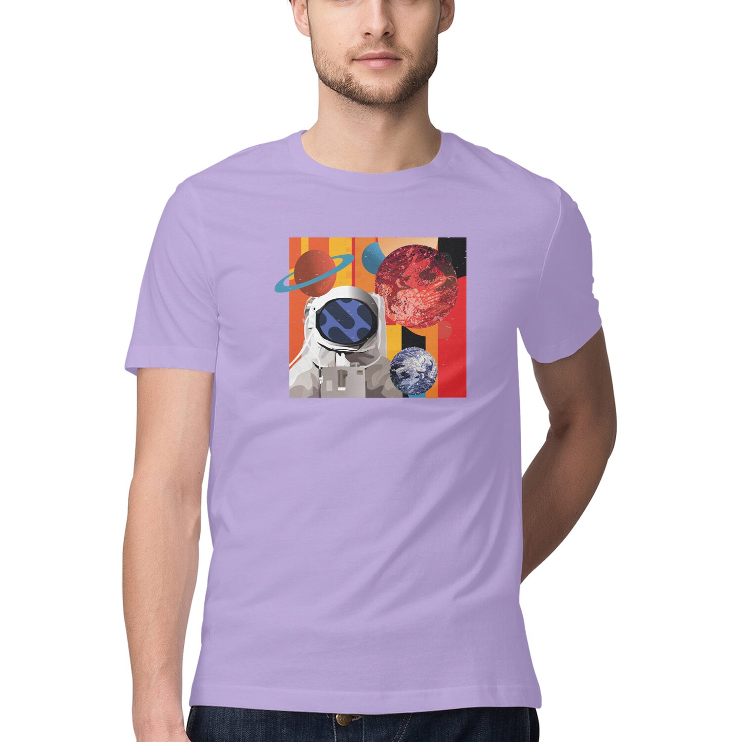 Space Art 2 Printed Graphic T-Shirt