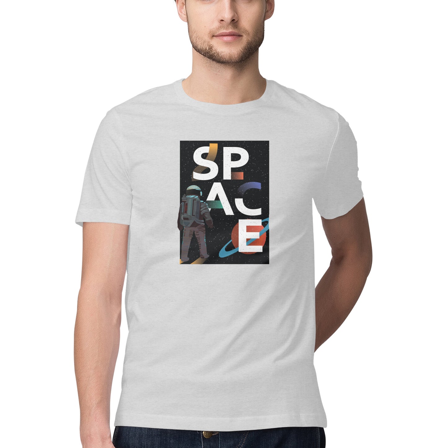 Space Art 10 Printed Graphic T-Shirt