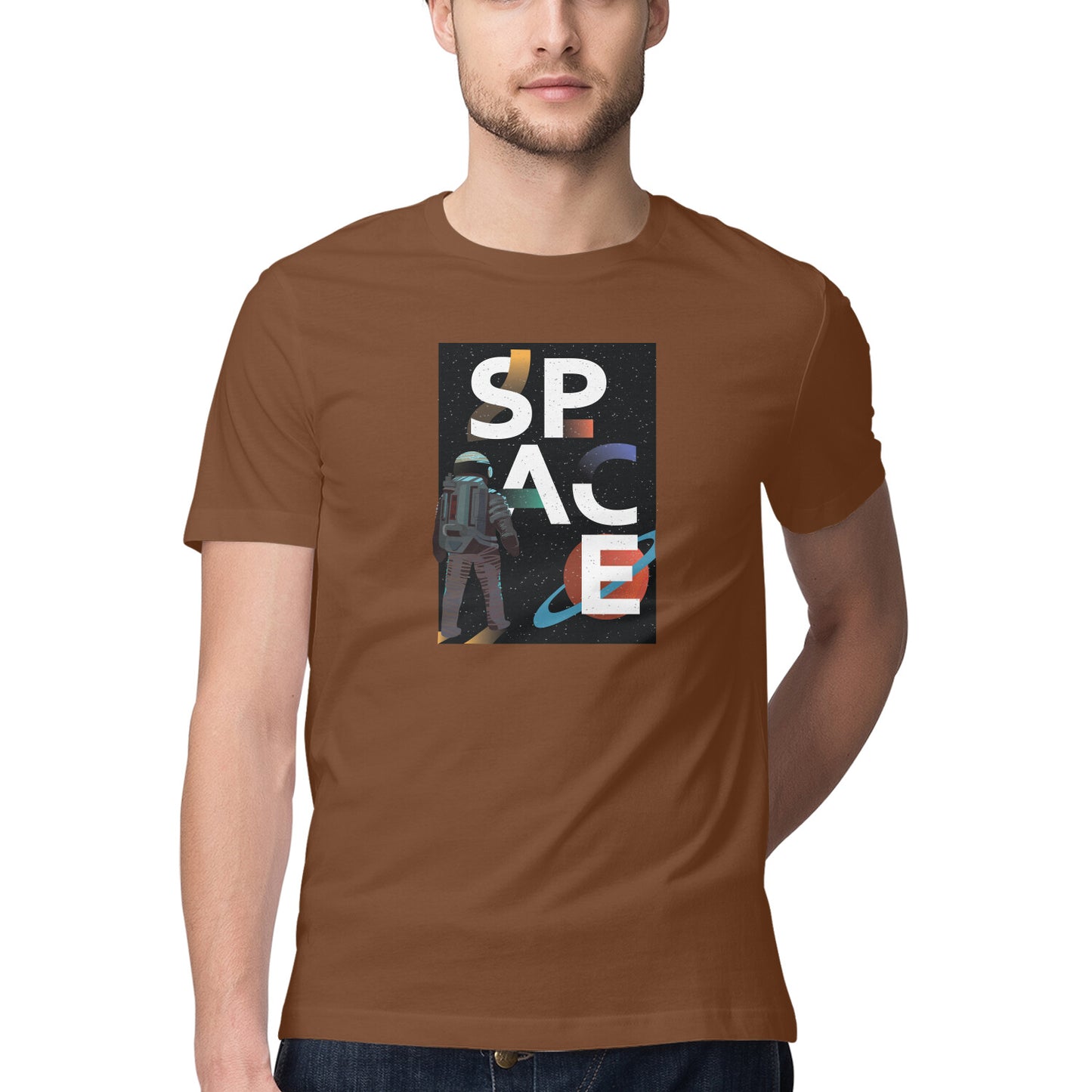 Space Art 10 Printed Graphic T-Shirt