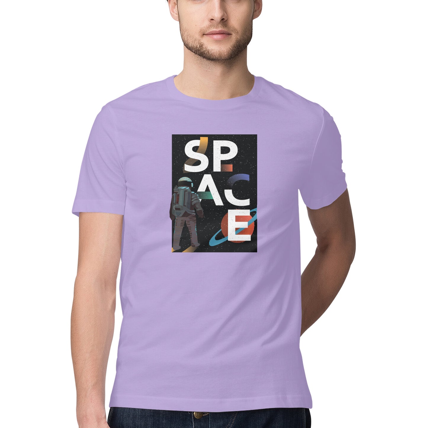 Space Art 10 Printed Graphic T-Shirt
