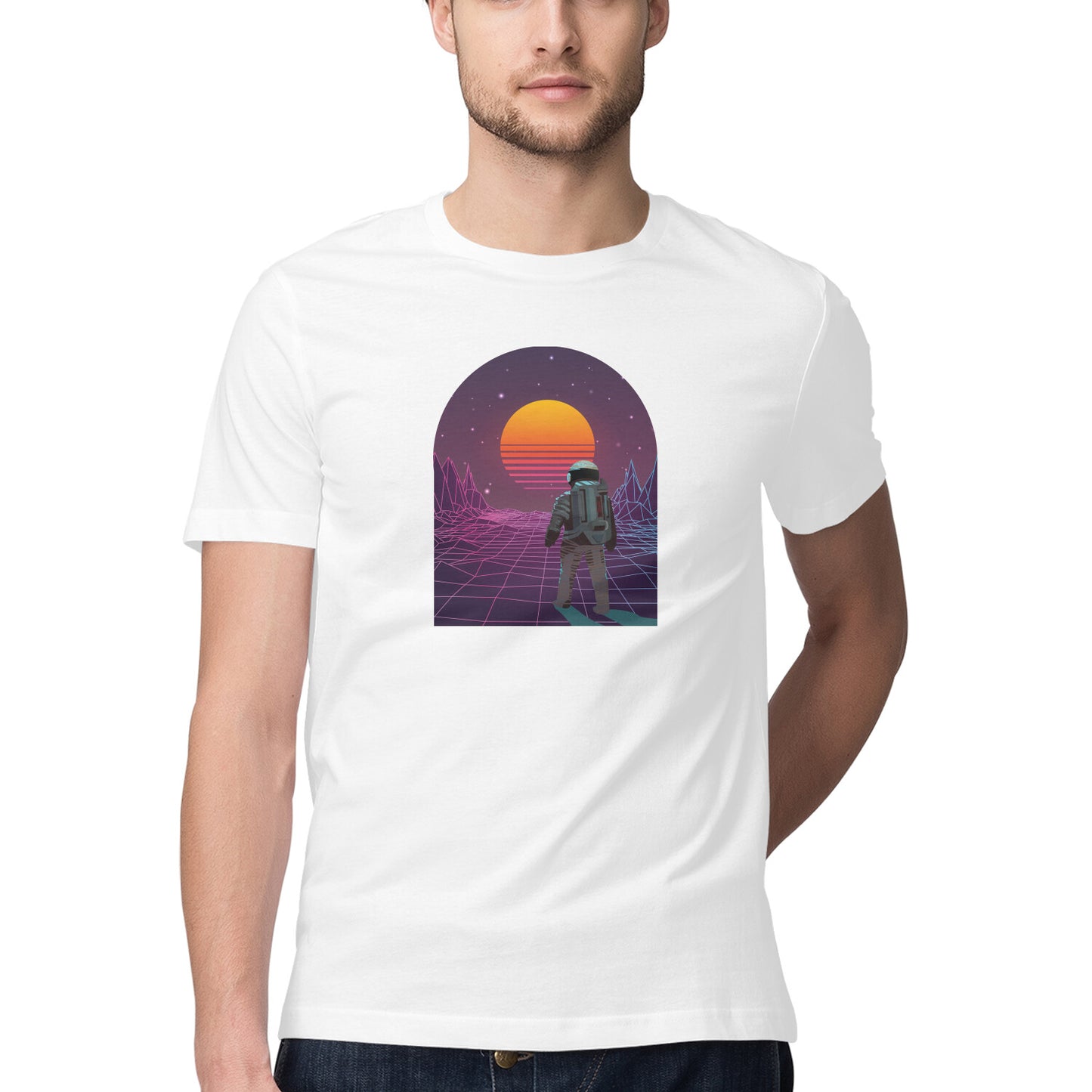 Space Art 12 Printed Graphic T-Shirt