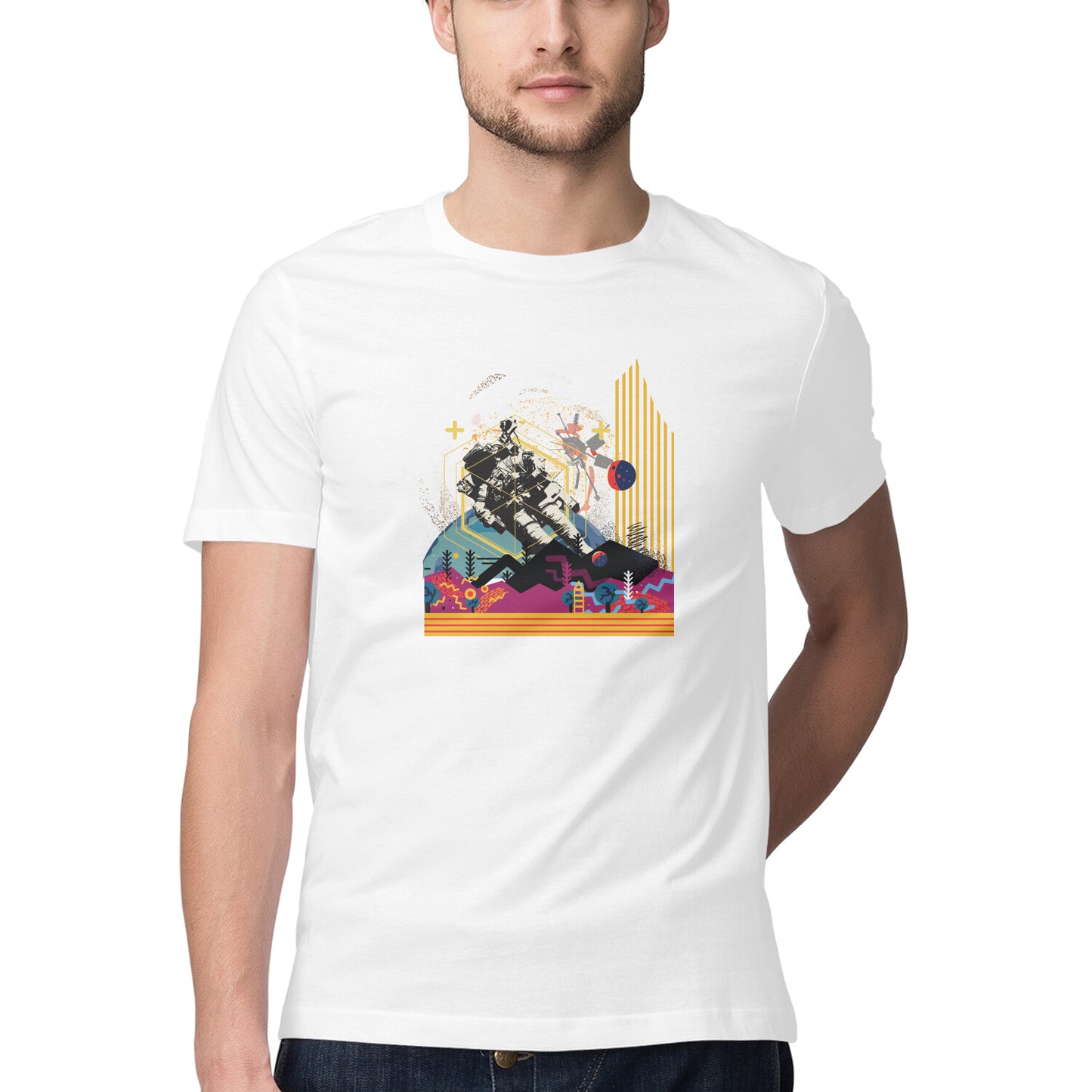 Space Art 13 Printed Graphic T-Shirt