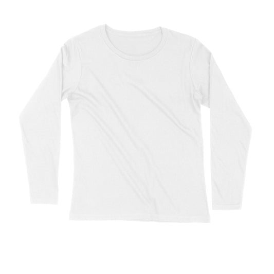 White - Full Sleeve Round Neck T-Shirt