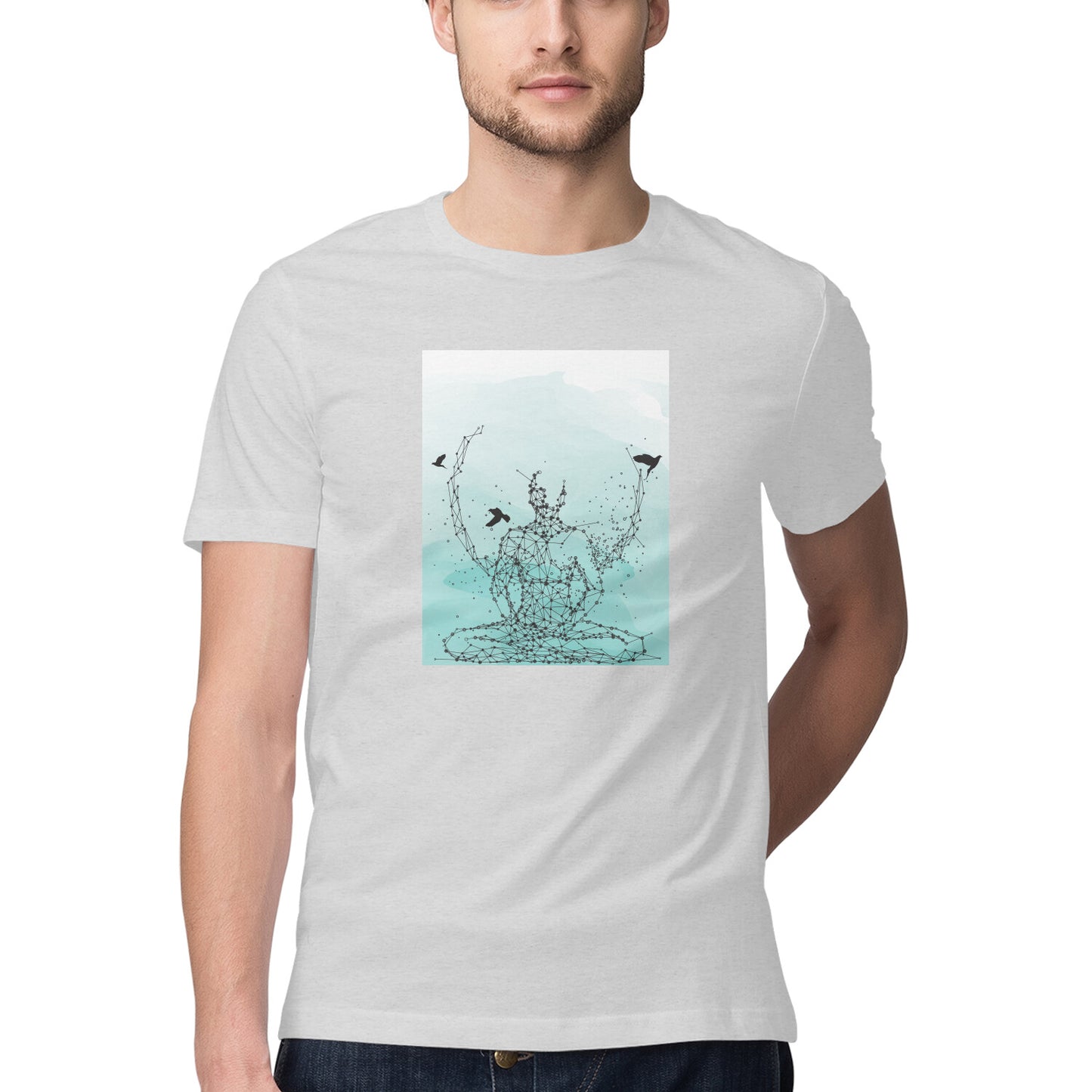 Yoga and Meditation 3 Printed Graphic T-Shirt
