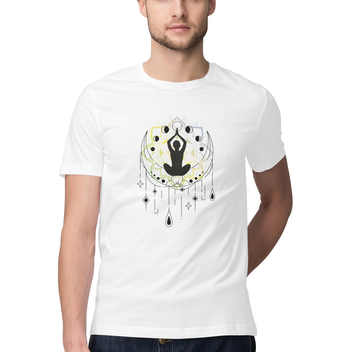 Yoga and Meditation 6 Printed Graphic T-Shirt