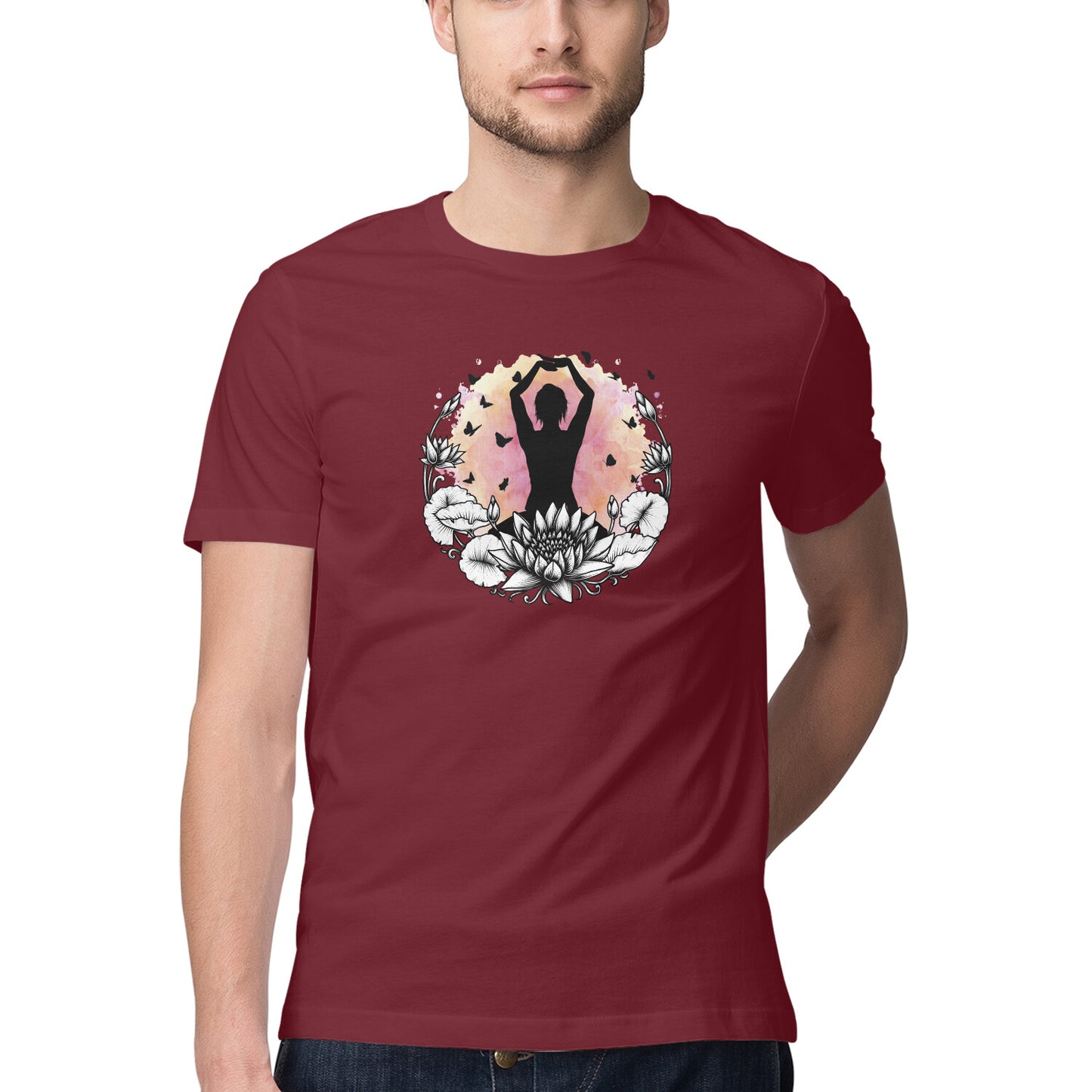 Yoga and Meditation 11 Printed Graphic T-Shirt