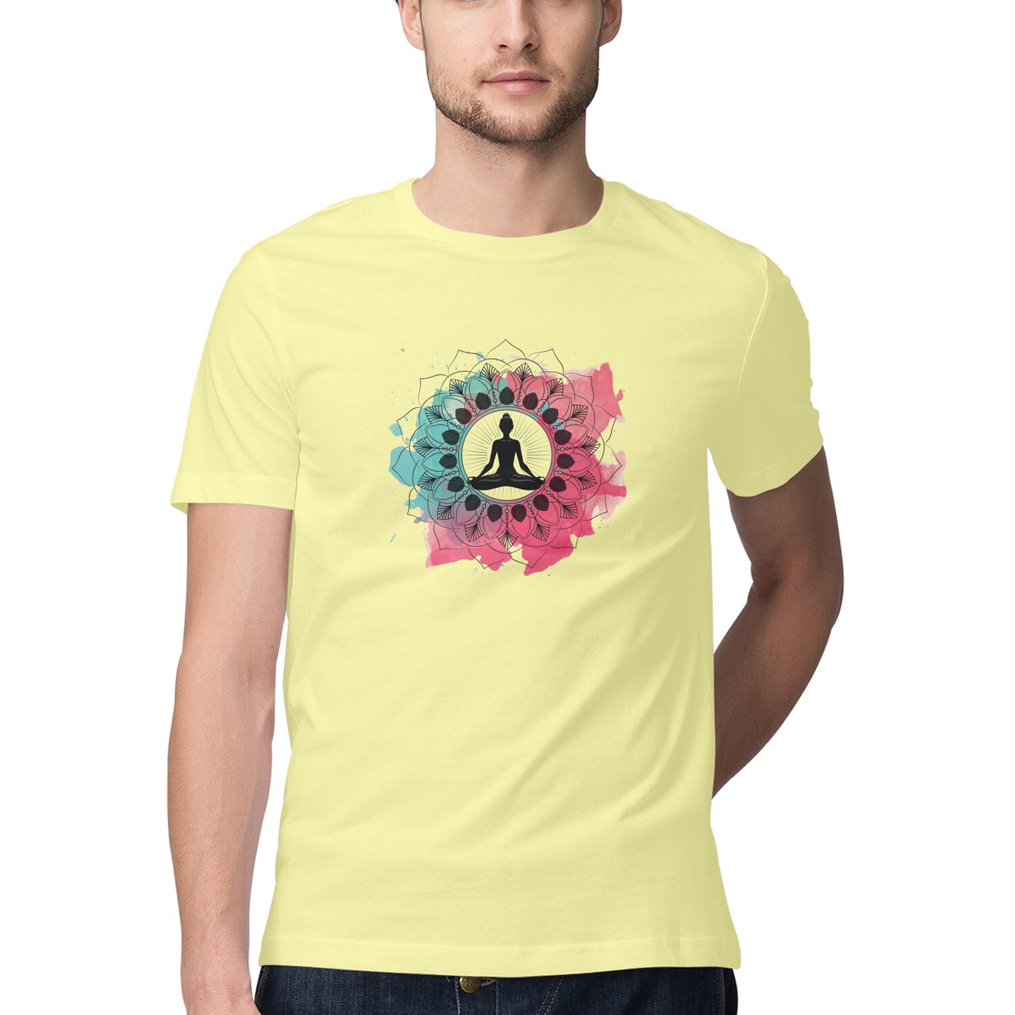 Yoga and Meditation 14 Printed Graphic T-Shirt