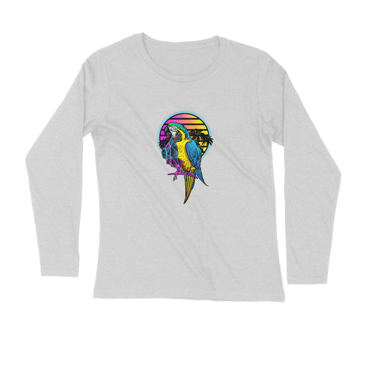Parrot Printed Full Sleeves T-Shirt