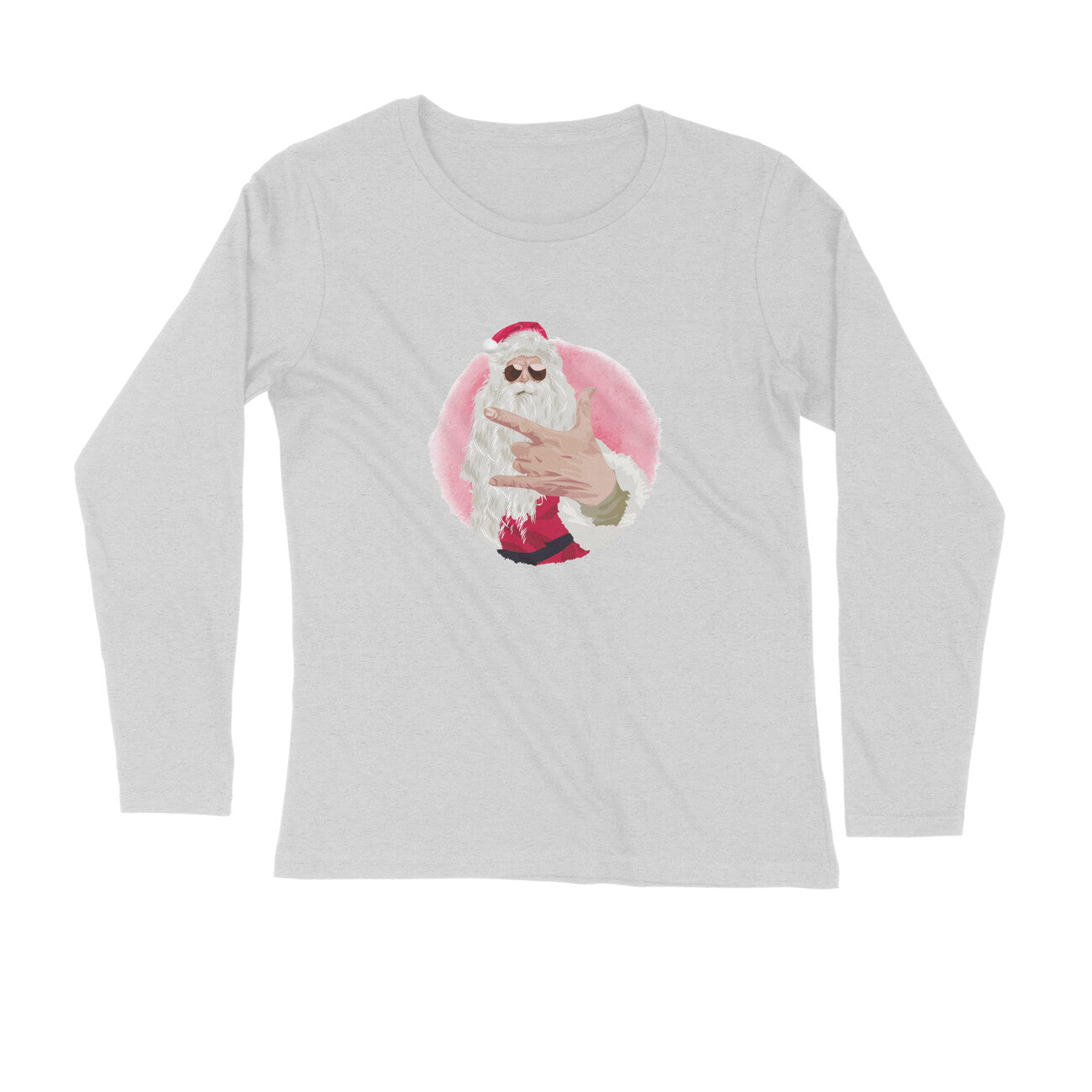 ROCK SANTA Printed Full Sleeves T-Shirt