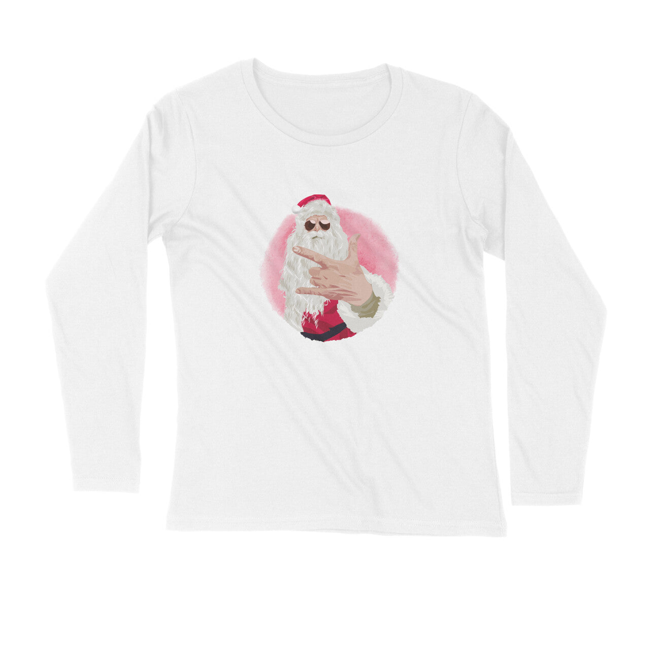 ROCK SANTA Printed Full Sleeves T-Shirt