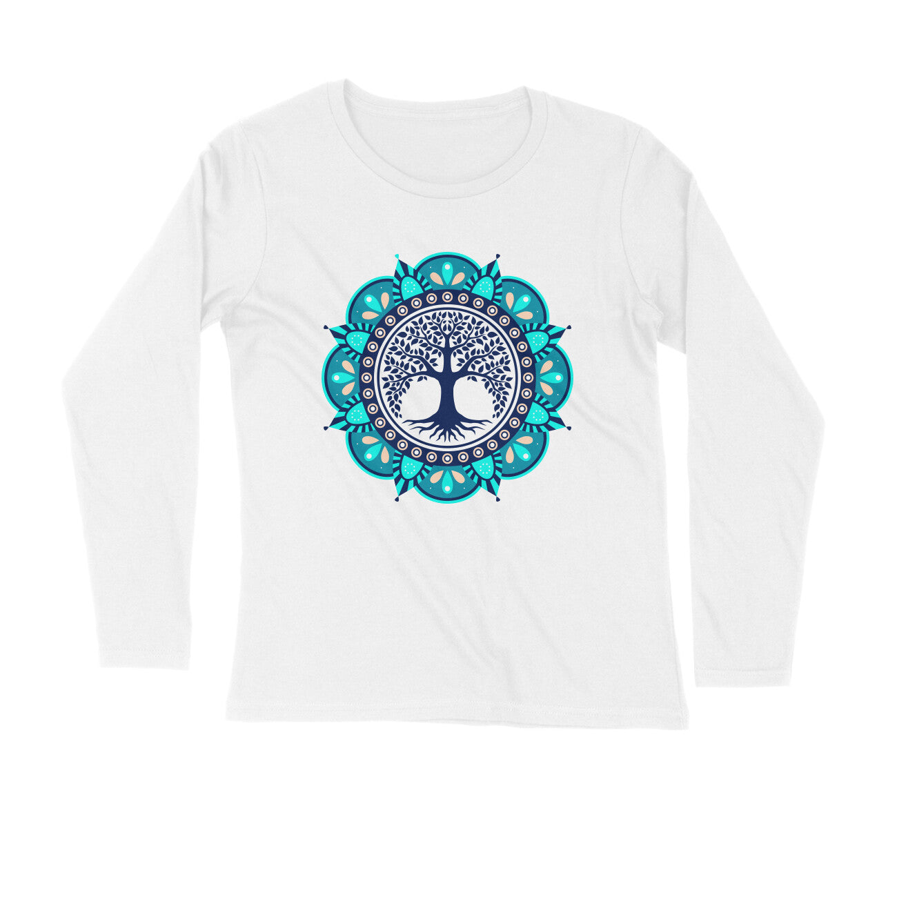 Yoga and Meditation Printed Full Sleeves T-Shirt