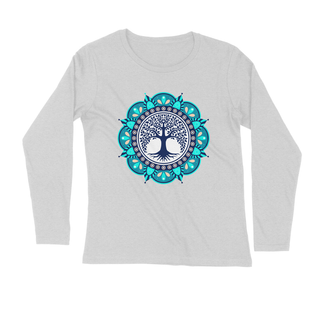 Yoga and Meditation Printed Full Sleeves T-Shirt