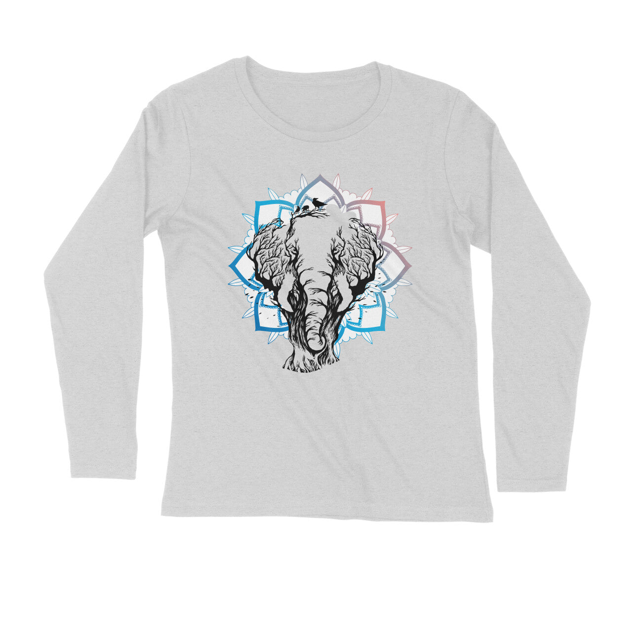 Yoga and Meditation Printed Full Sleeves T-Shirt