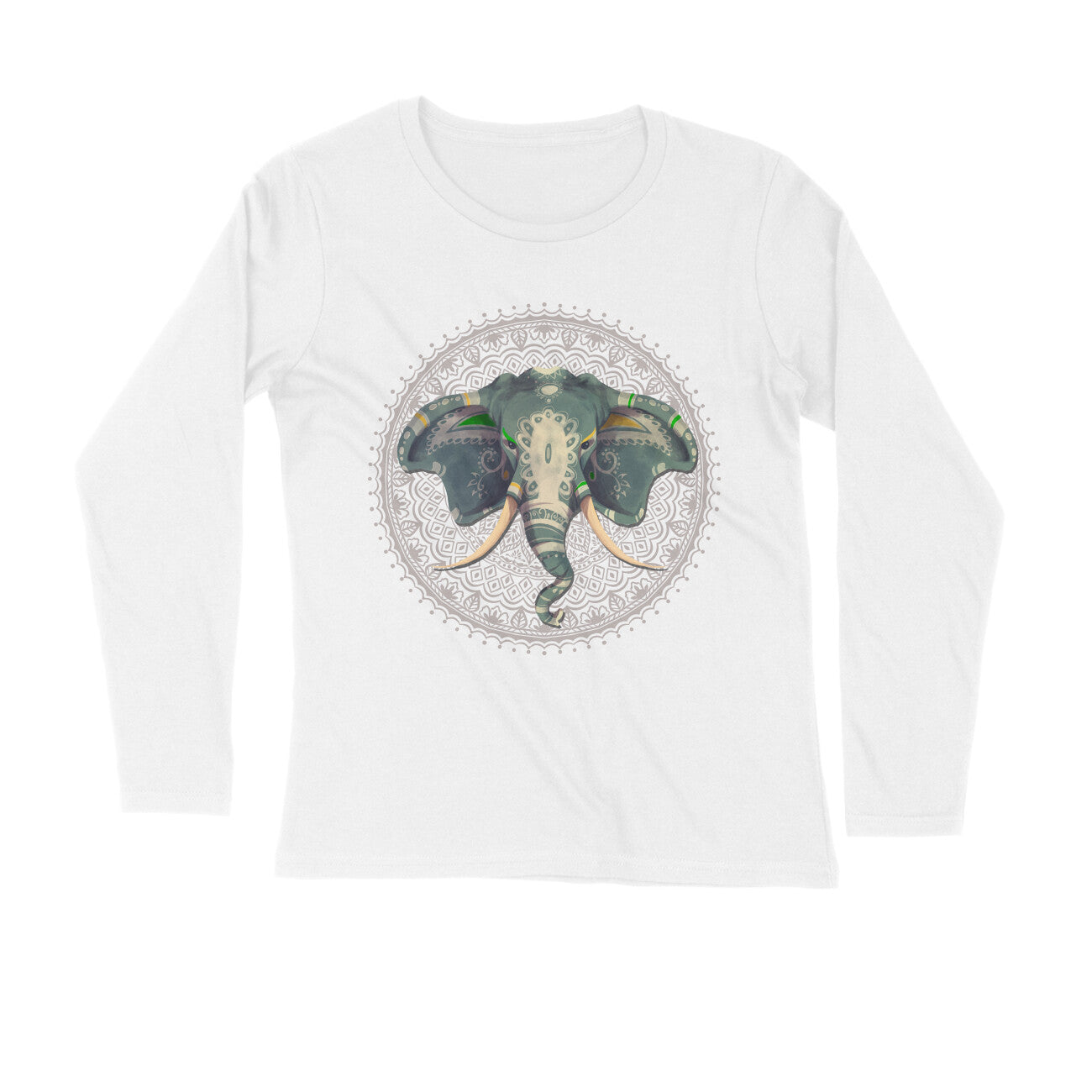 Yoga and Meditation Printed Full Sleeves T-Shirt