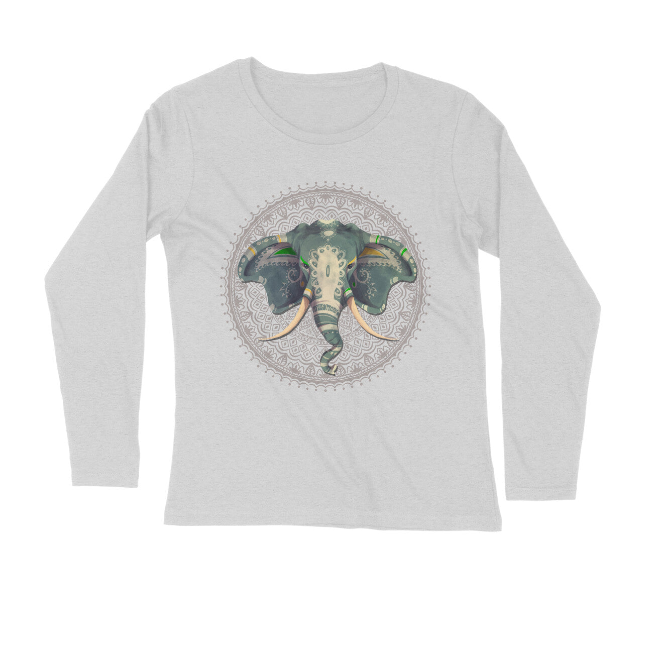 Yoga and Meditation Printed Full Sleeves T-Shirt