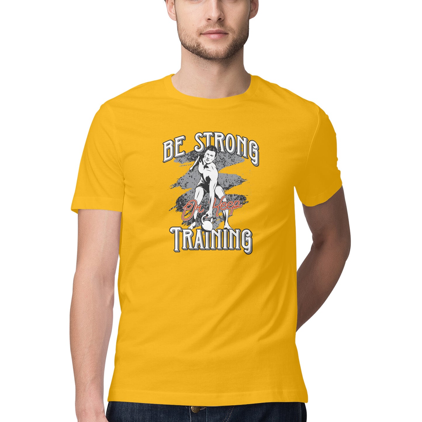 Be Stronger GYM Motivation Printed T-Shirt
