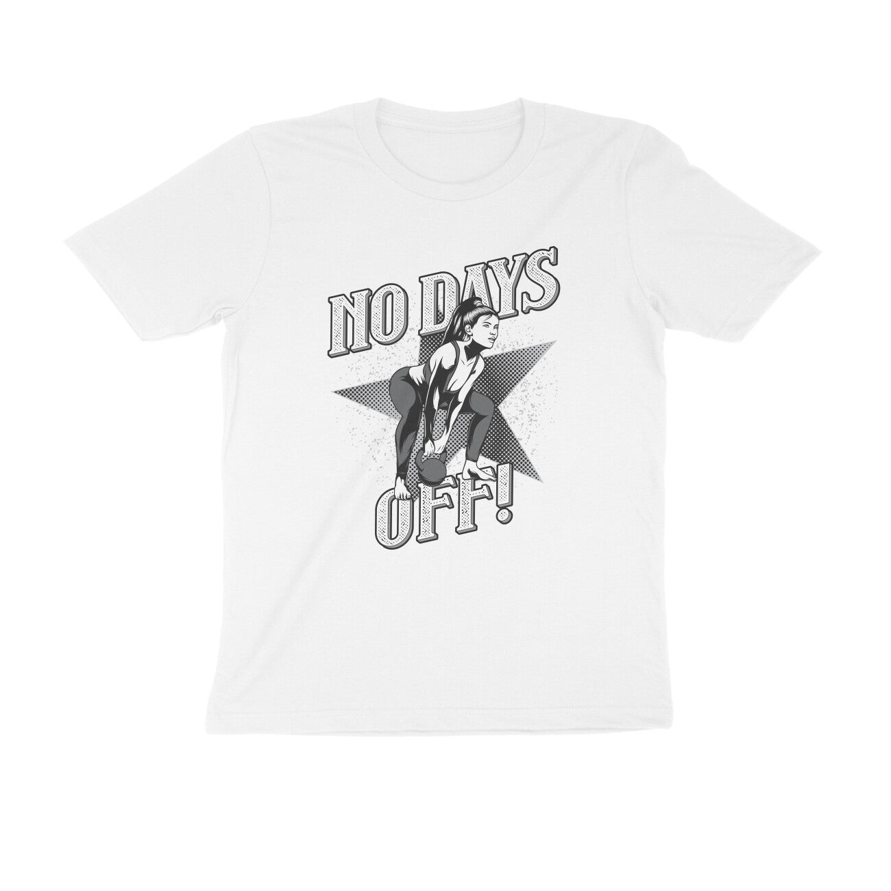 No Days Off GYM Motivation Printed T-Shirt