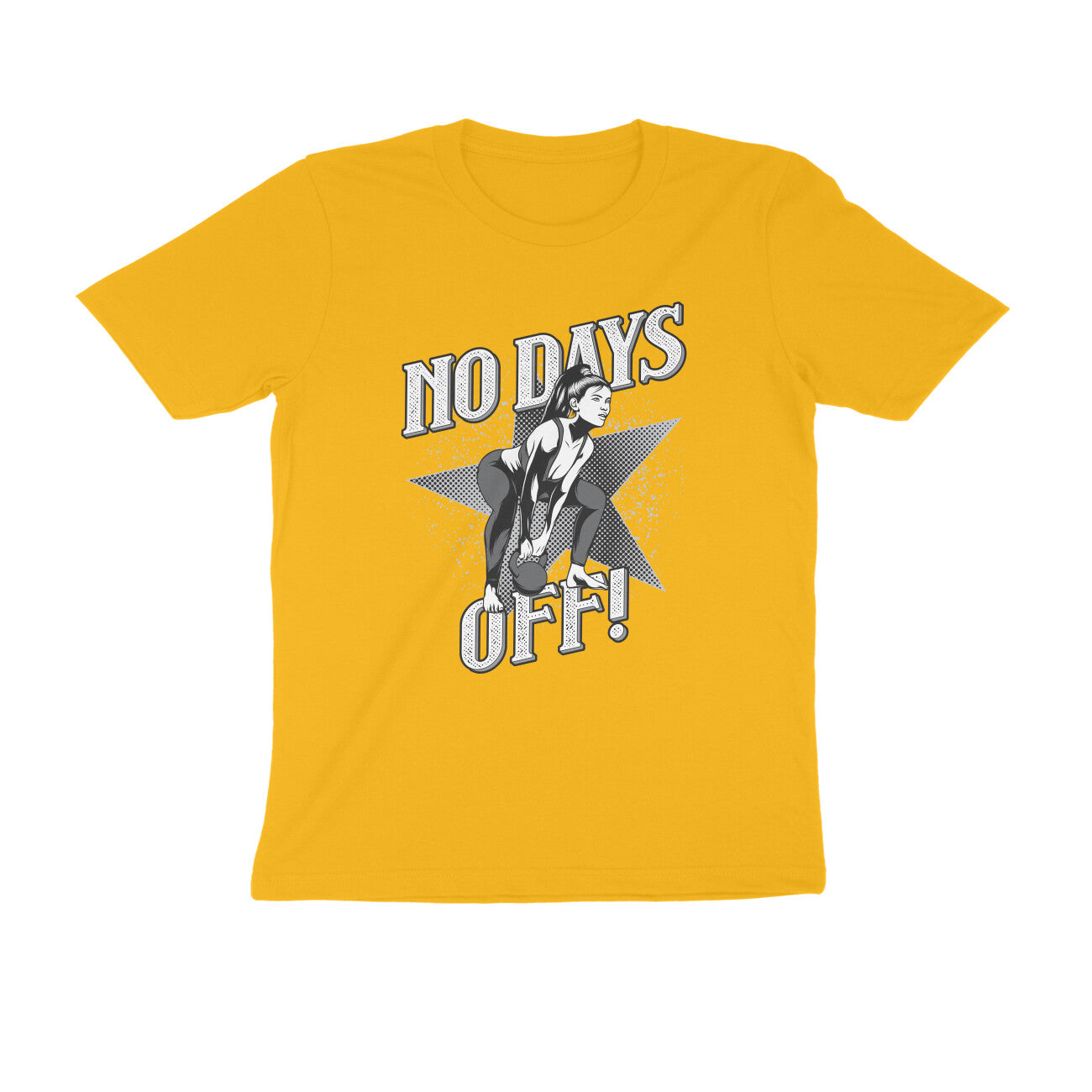 No Days Off GYM Motivation Printed T-Shirt