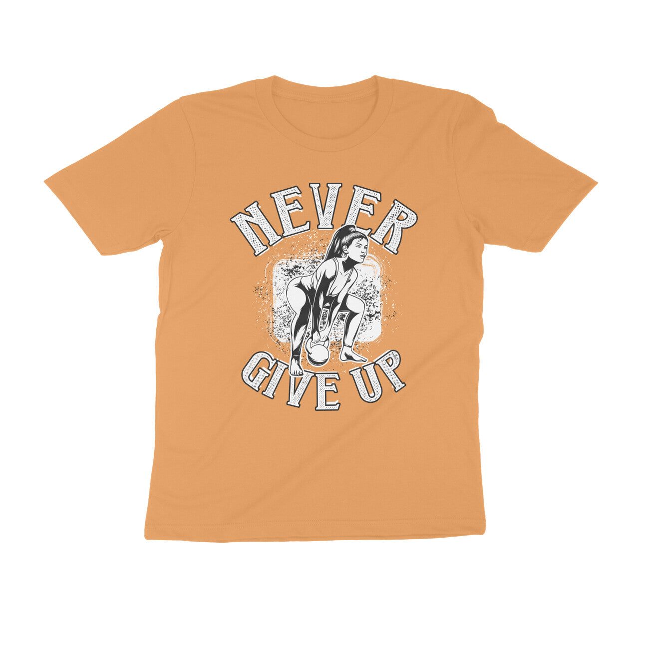 Never Give Up GYM Motivation Printed T-Shirt