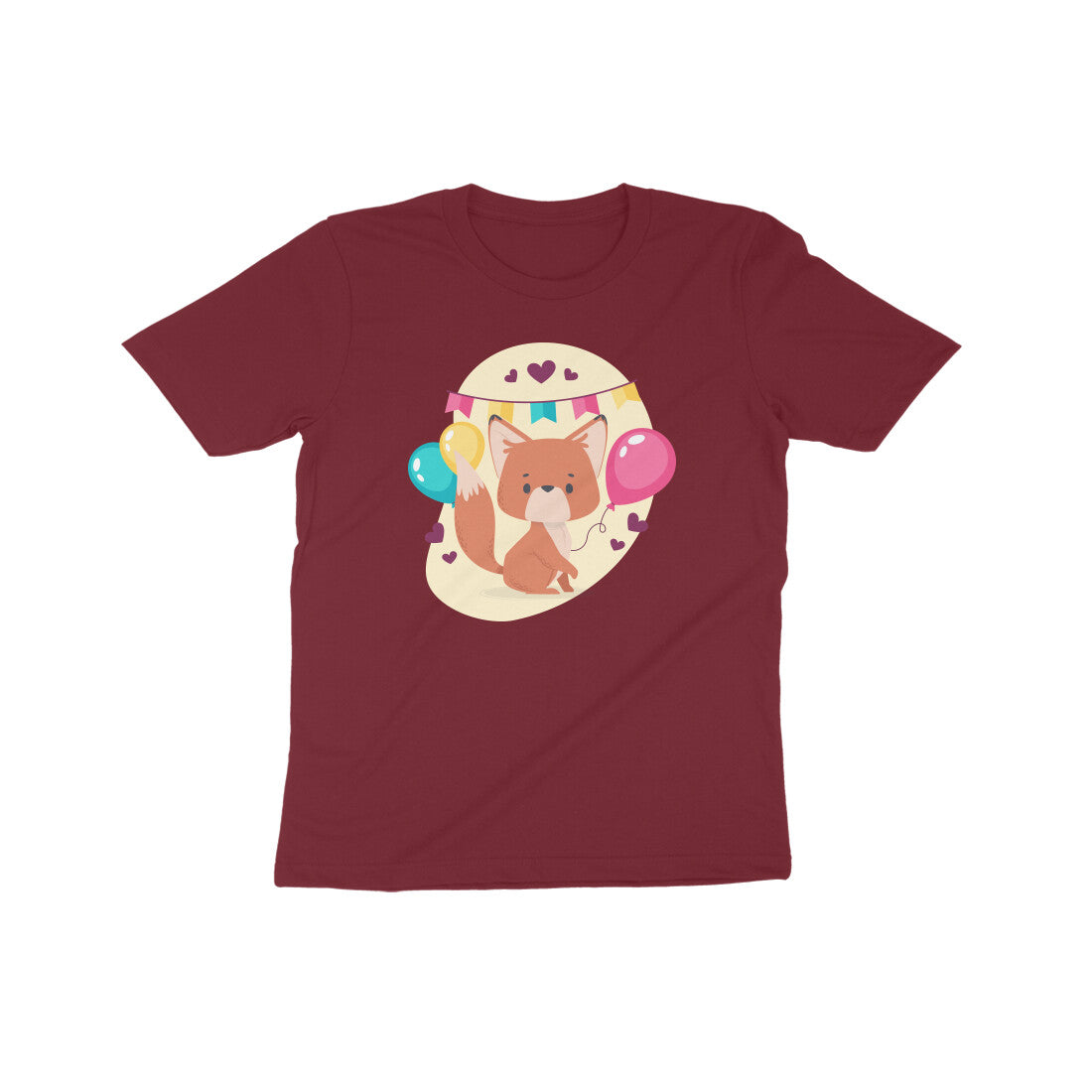 Fox with Balloon Kids T-Shirt