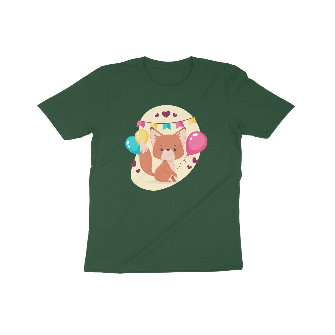 Fox with Balloon Kids T-Shirt