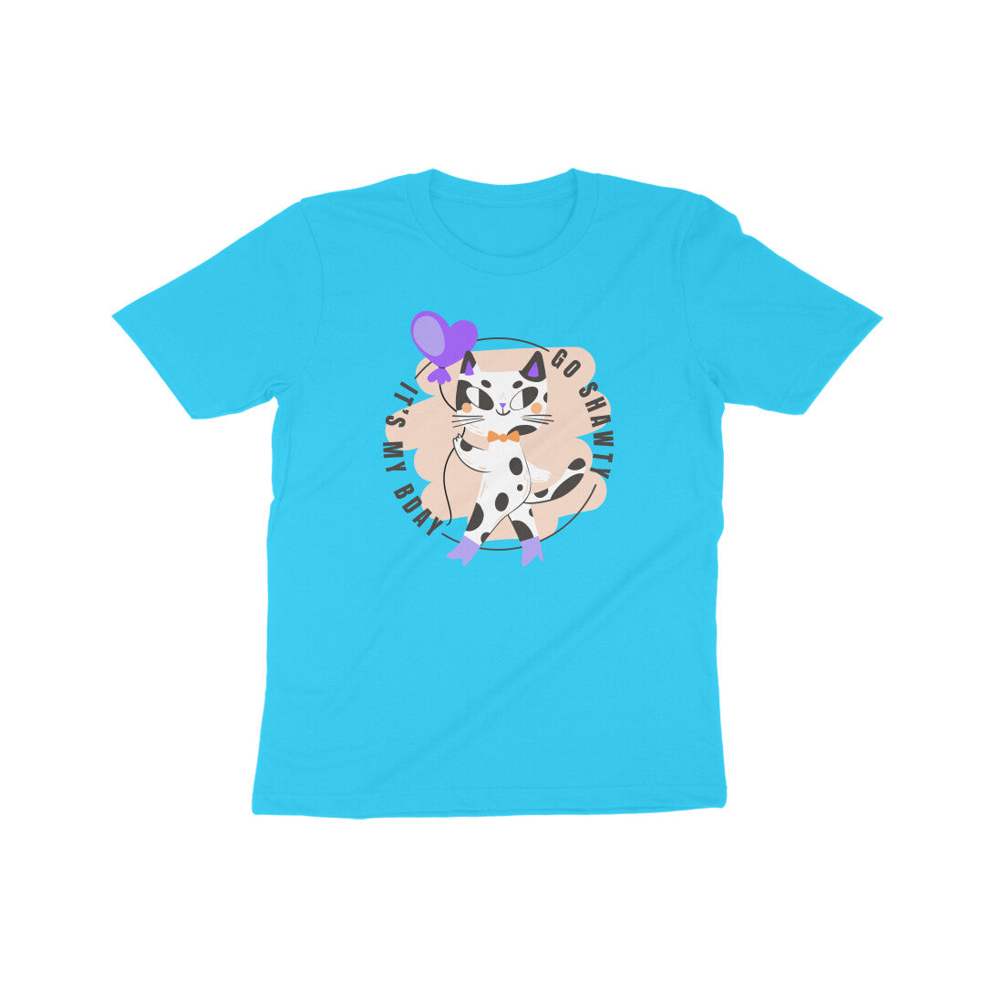 Shawty Cat Birthday Kids T-Shirt
