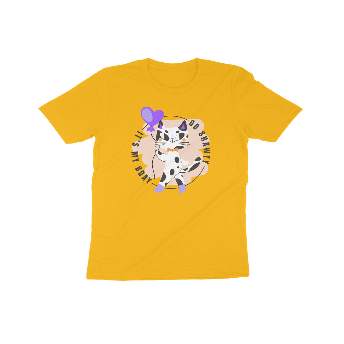 Shawty Cat Birthday Kids T-Shirt